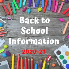 Back to School Information 